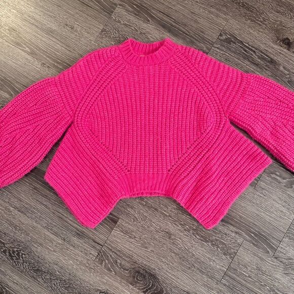 Ulla Johnson Lucille Pullover In Fuchsia In Pink - Picture 3 of 8